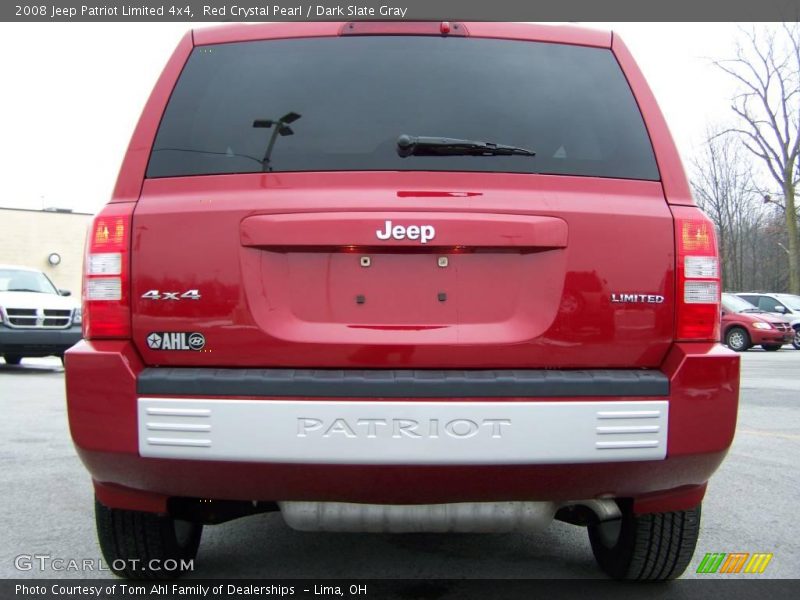 Red Crystal Pearl / Dark Slate Gray 2008 Jeep Patriot Limited 4x4