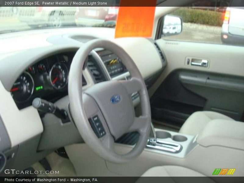 Pewter Metallic / Medium Light Stone 2007 Ford Edge SE