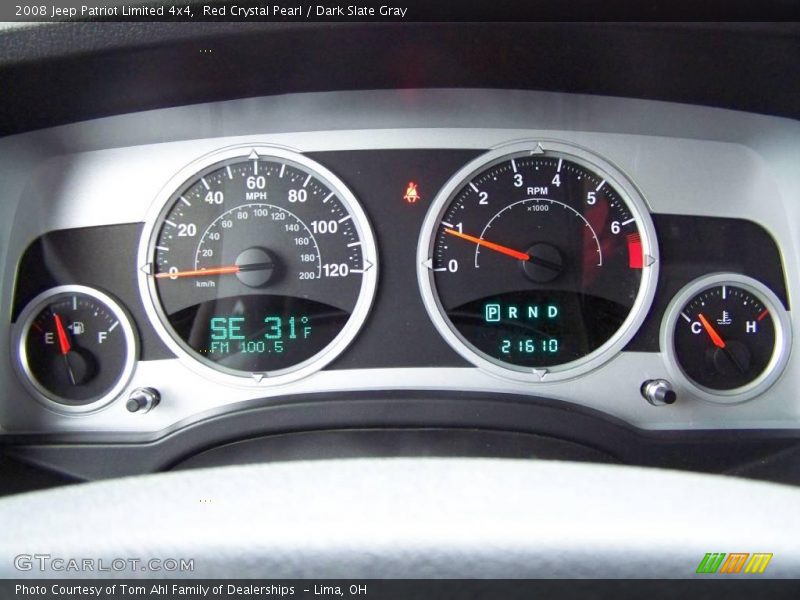 Red Crystal Pearl / Dark Slate Gray 2008 Jeep Patriot Limited 4x4