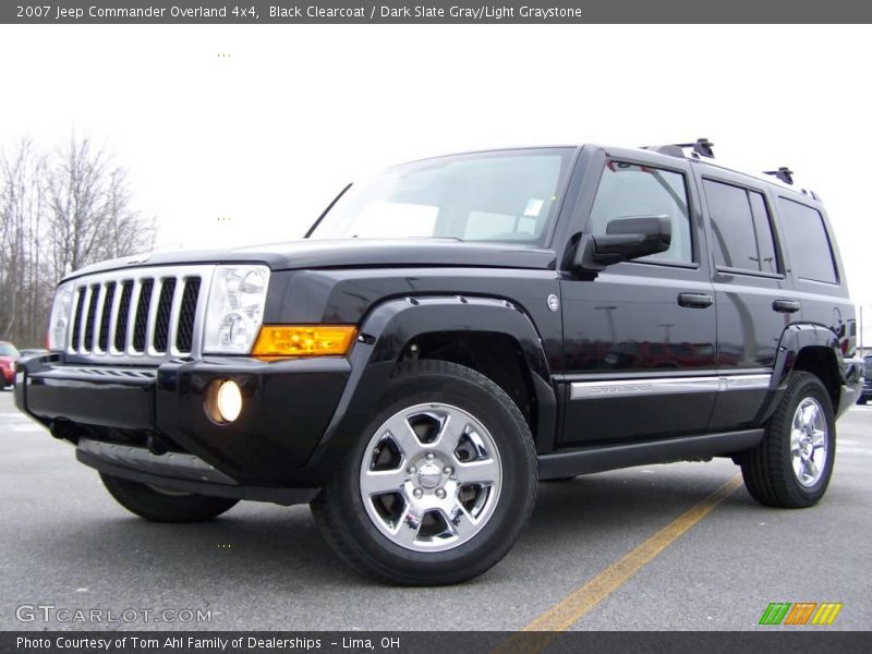 Black Clearcoat / Dark Slate Gray/Light Graystone 2007 Jeep Commander Overland 4x4
