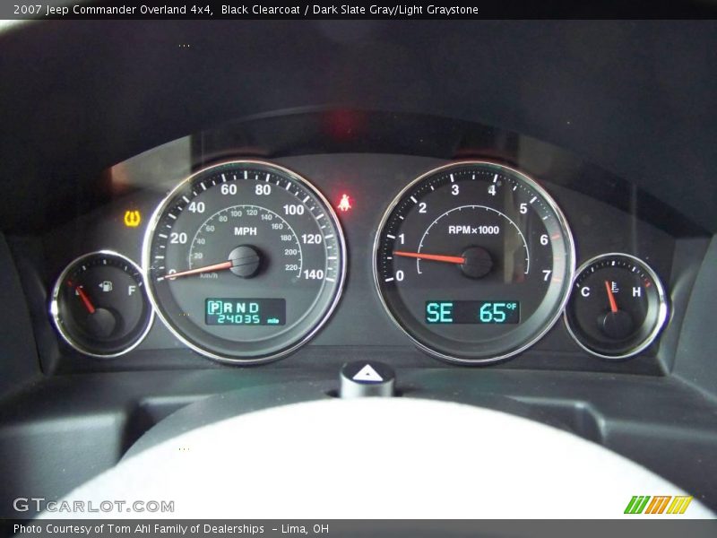 Black Clearcoat / Dark Slate Gray/Light Graystone 2007 Jeep Commander Overland 4x4