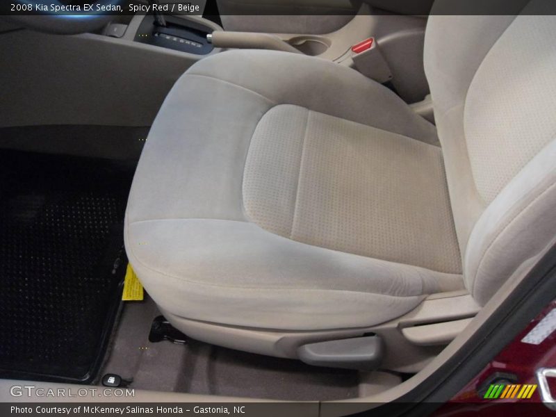 Spicy Red / Beige 2008 Kia Spectra EX Sedan