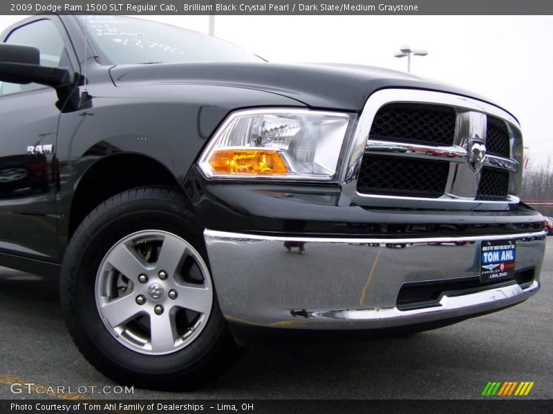 Brilliant Black Crystal Pearl / Dark Slate/Medium Graystone 2009 Dodge Ram 1500 SLT Regular Cab
