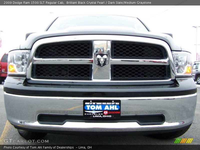 Brilliant Black Crystal Pearl / Dark Slate/Medium Graystone 2009 Dodge Ram 1500 SLT Regular Cab