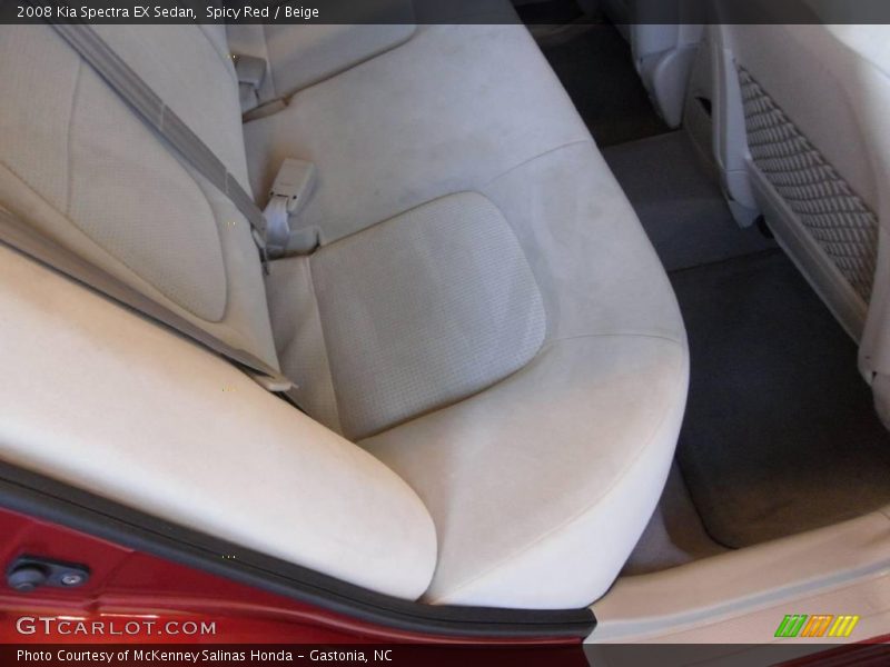 Spicy Red / Beige 2008 Kia Spectra EX Sedan