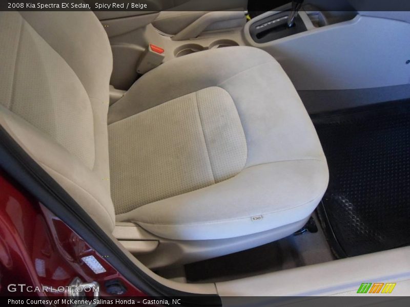 Spicy Red / Beige 2008 Kia Spectra EX Sedan