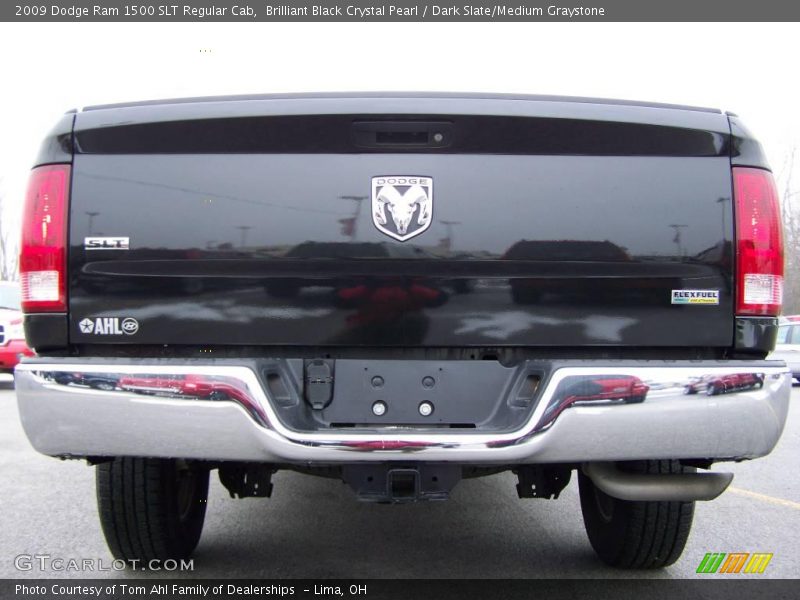 Brilliant Black Crystal Pearl / Dark Slate/Medium Graystone 2009 Dodge Ram 1500 SLT Regular Cab