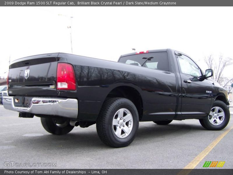 Brilliant Black Crystal Pearl / Dark Slate/Medium Graystone 2009 Dodge Ram 1500 SLT Regular Cab