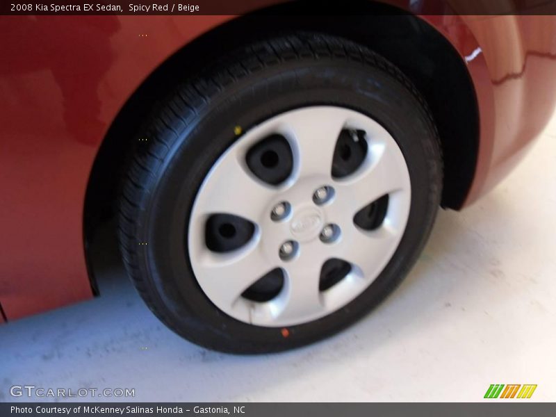 Spicy Red / Beige 2008 Kia Spectra EX Sedan