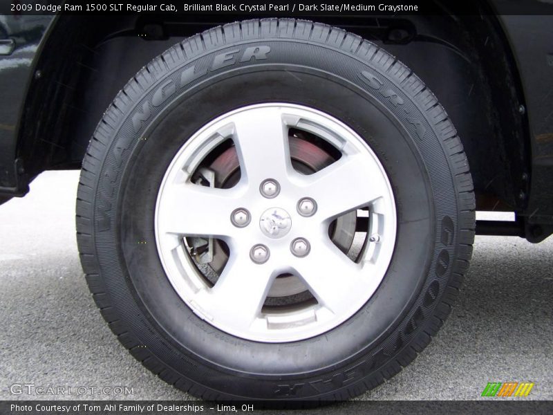 Brilliant Black Crystal Pearl / Dark Slate/Medium Graystone 2009 Dodge Ram 1500 SLT Regular Cab