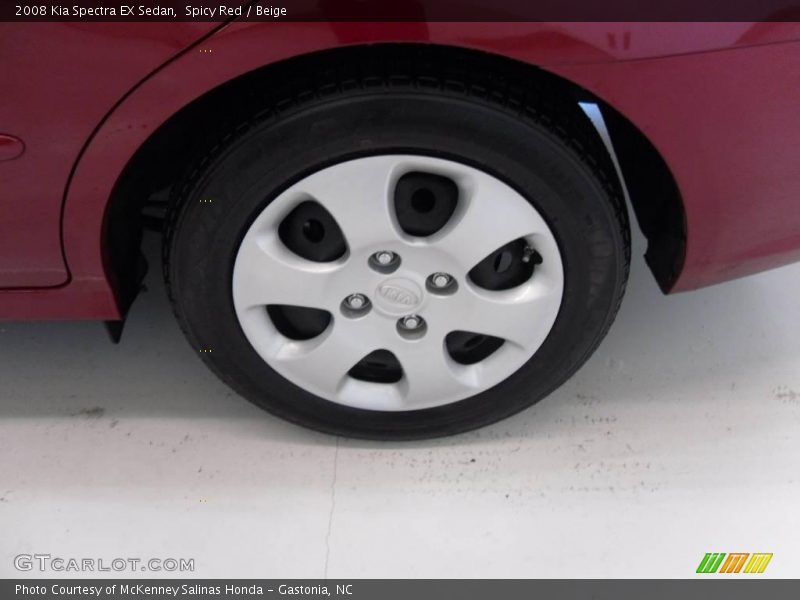 Spicy Red / Beige 2008 Kia Spectra EX Sedan