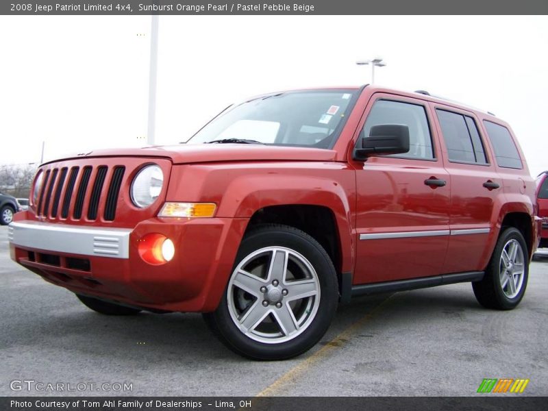 Sunburst Orange Pearl / Pastel Pebble Beige 2008 Jeep Patriot Limited 4x4
