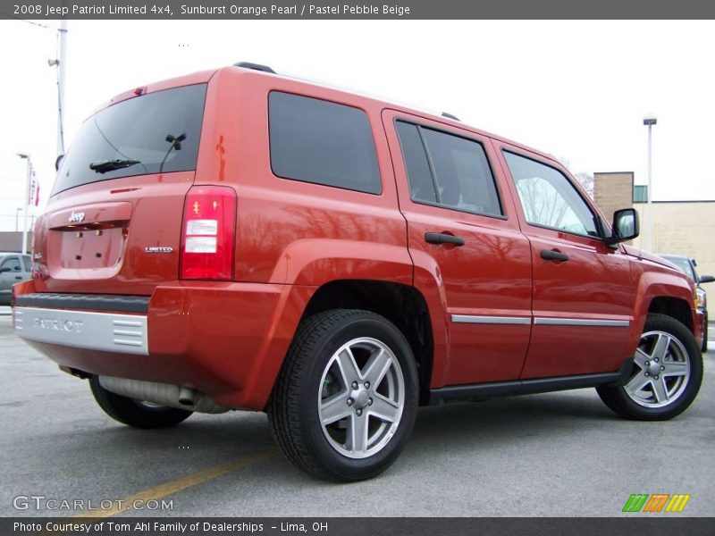 Sunburst Orange Pearl / Pastel Pebble Beige 2008 Jeep Patriot Limited 4x4