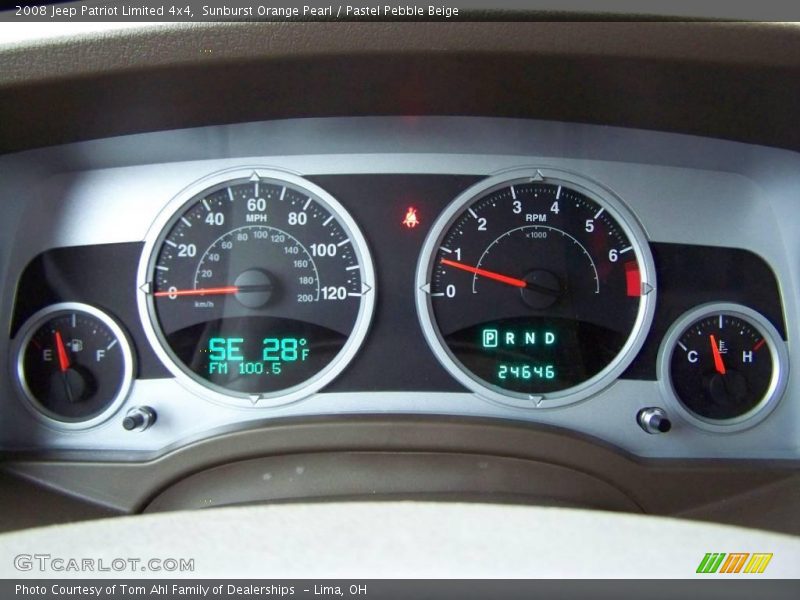 Sunburst Orange Pearl / Pastel Pebble Beige 2008 Jeep Patriot Limited 4x4