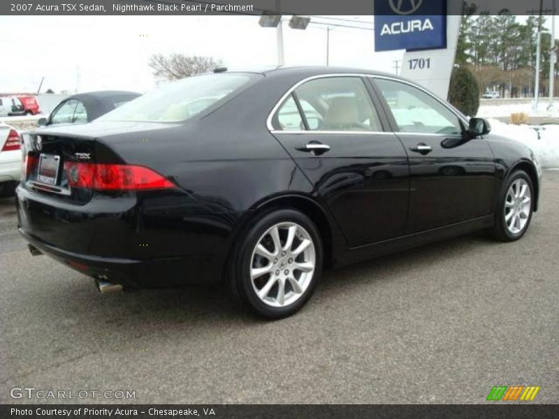 Nighthawk Black Pearl / Parchment 2007 Acura TSX Sedan
