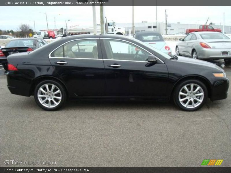 Nighthawk Black Pearl / Parchment 2007 Acura TSX Sedan