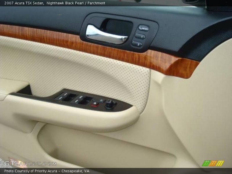 Nighthawk Black Pearl / Parchment 2007 Acura TSX Sedan