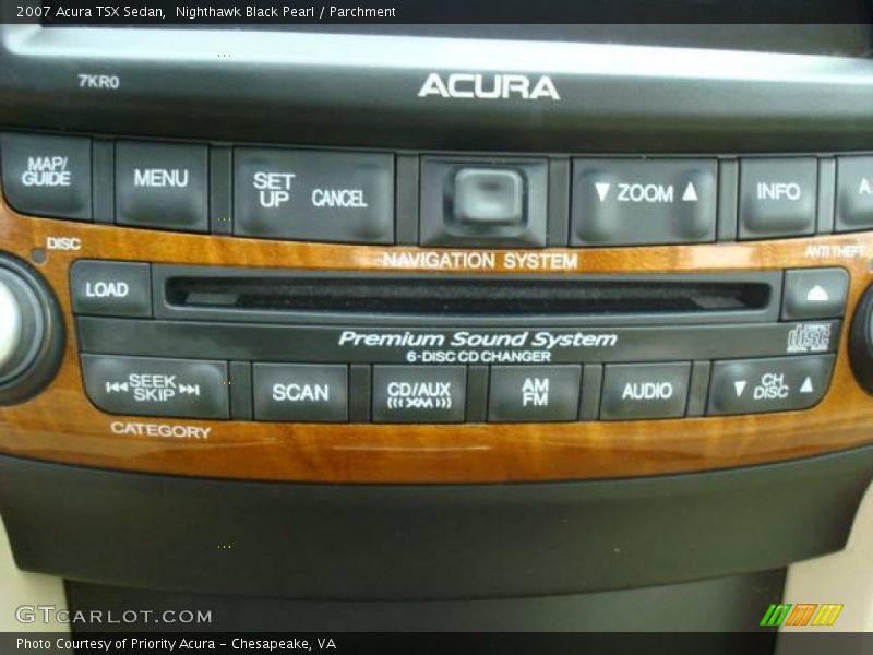Nighthawk Black Pearl / Parchment 2007 Acura TSX Sedan