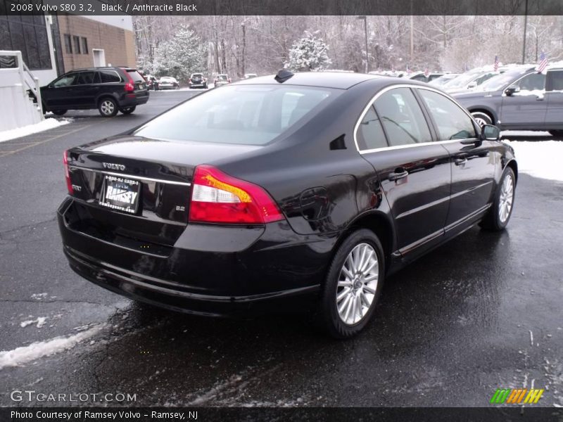 Black / Anthracite Black 2008 Volvo S80 3.2