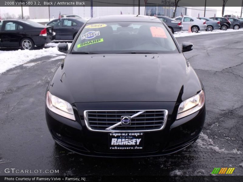 Black / Anthracite Black 2008 Volvo S80 3.2