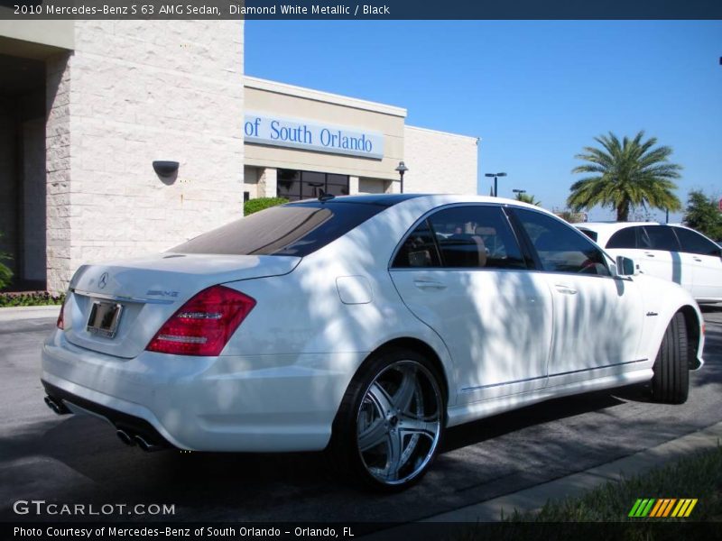 Diamond White Metallic / Black 2010 Mercedes-Benz S 63 AMG Sedan