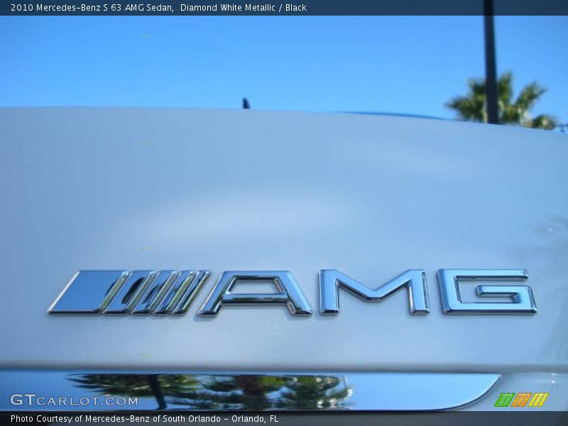 Diamond White Metallic / Black 2010 Mercedes-Benz S 63 AMG Sedan