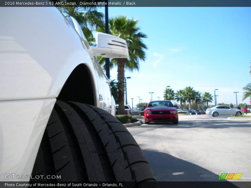 Diamond White Metallic / Black 2010 Mercedes-Benz S 63 AMG Sedan