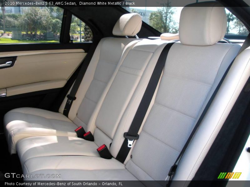 Diamond White Metallic / Black 2010 Mercedes-Benz S 63 AMG Sedan