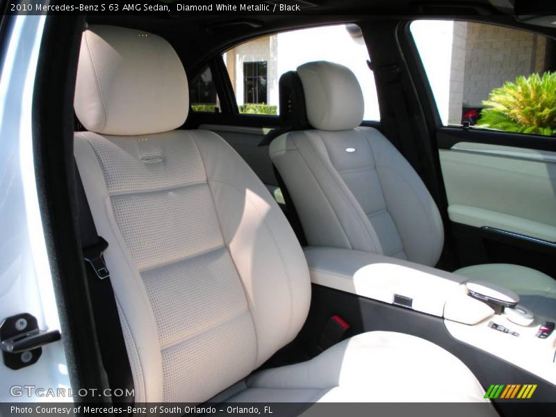 Diamond White Metallic / Black 2010 Mercedes-Benz S 63 AMG Sedan