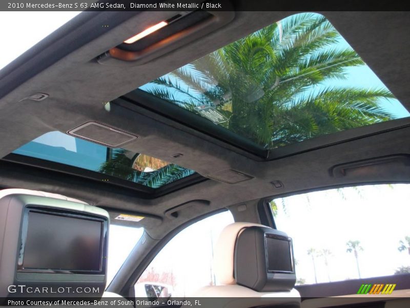 Diamond White Metallic / Black 2010 Mercedes-Benz S 63 AMG Sedan