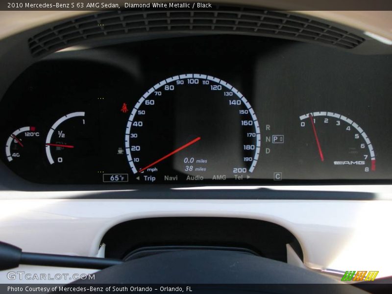 Diamond White Metallic / Black 2010 Mercedes-Benz S 63 AMG Sedan