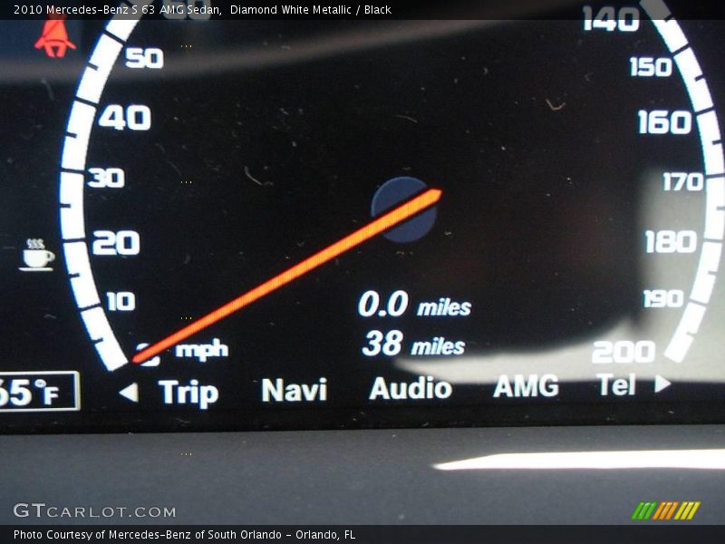 Diamond White Metallic / Black 2010 Mercedes-Benz S 63 AMG Sedan