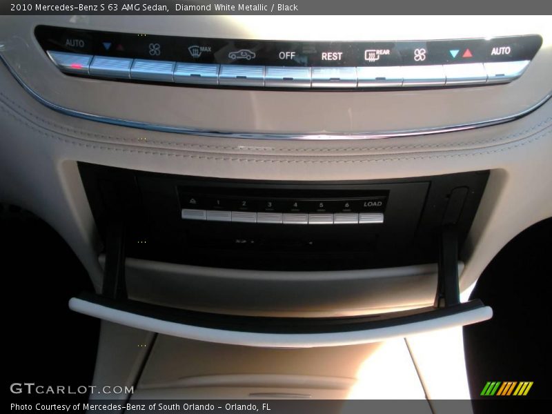 Diamond White Metallic / Black 2010 Mercedes-Benz S 63 AMG Sedan