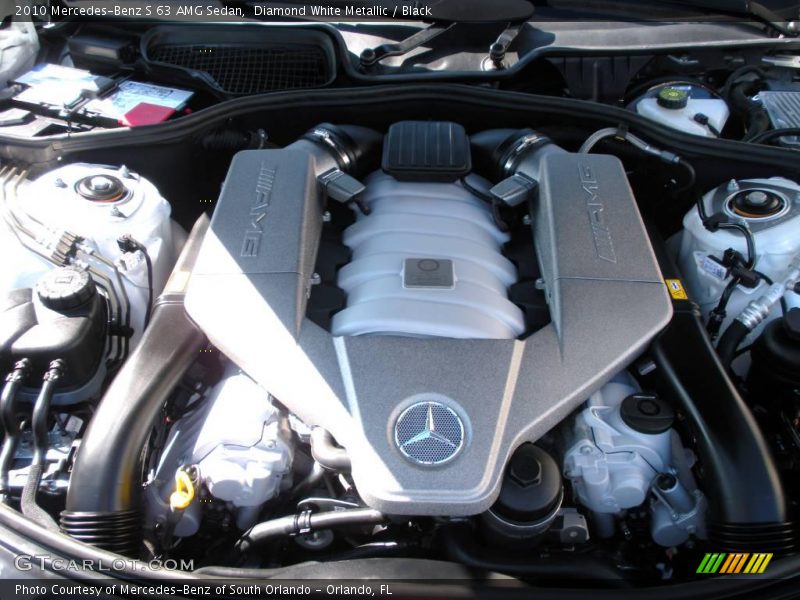 Diamond White Metallic / Black 2010 Mercedes-Benz S 63 AMG Sedan
