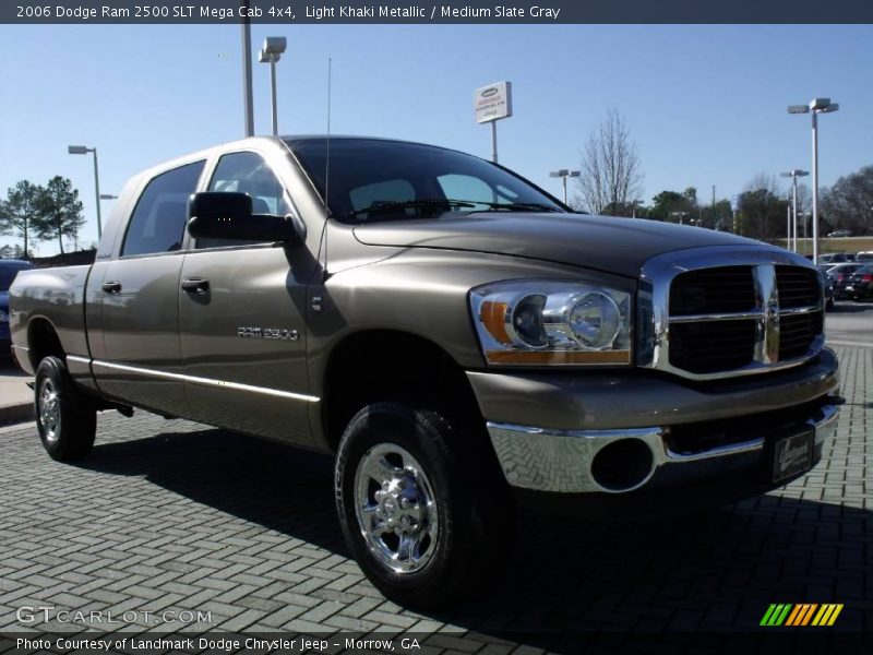 Light Khaki Metallic / Medium Slate Gray 2006 Dodge Ram 2500 SLT Mega Cab 4x4