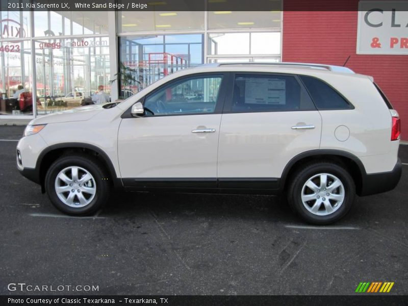 White Sand Beige / Beige 2011 Kia Sorento LX