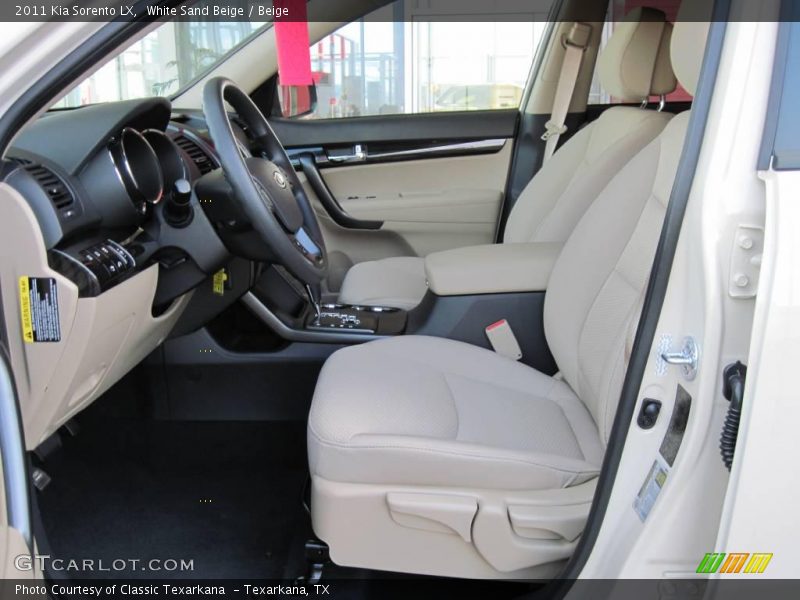 White Sand Beige / Beige 2011 Kia Sorento LX