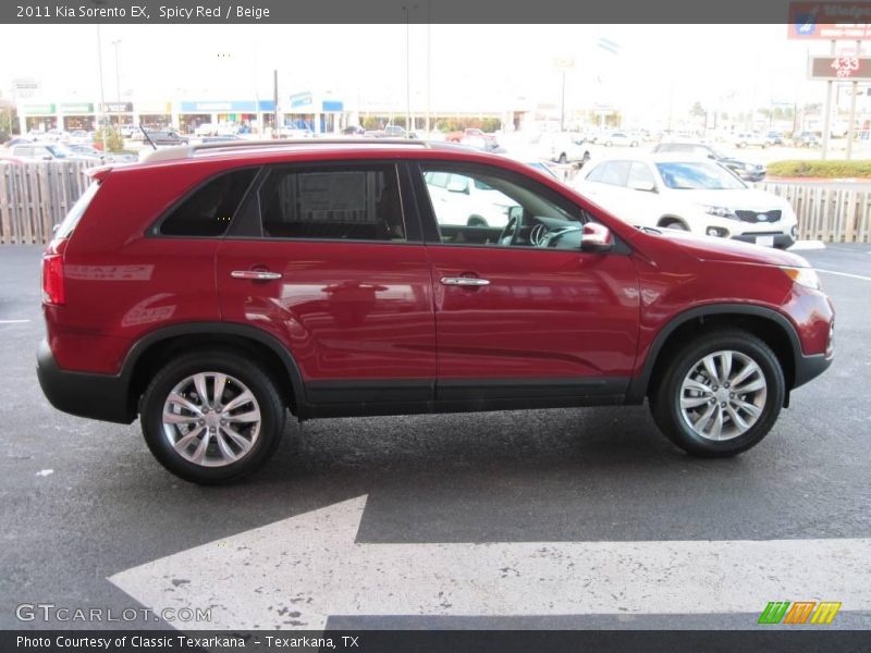 Spicy Red / Beige 2011 Kia Sorento EX