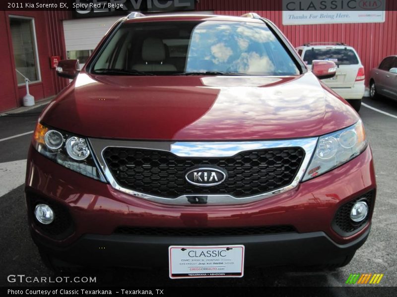 Spicy Red / Beige 2011 Kia Sorento EX