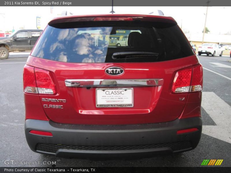 Spicy Red / Beige 2011 Kia Sorento EX