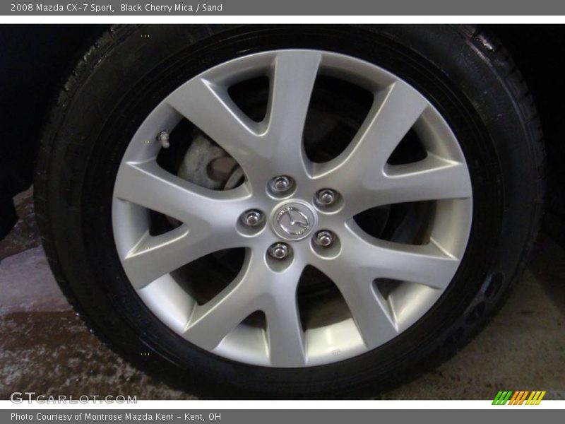 Black Cherry Mica / Sand 2008 Mazda CX-7 Sport