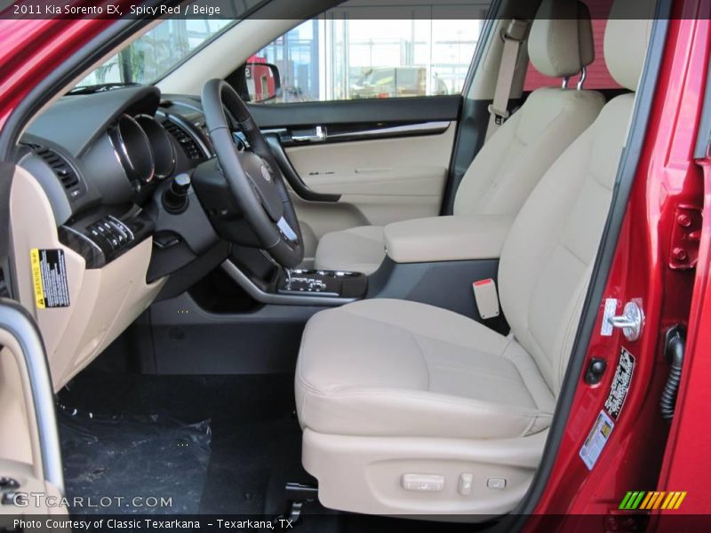 Spicy Red / Beige 2011 Kia Sorento EX