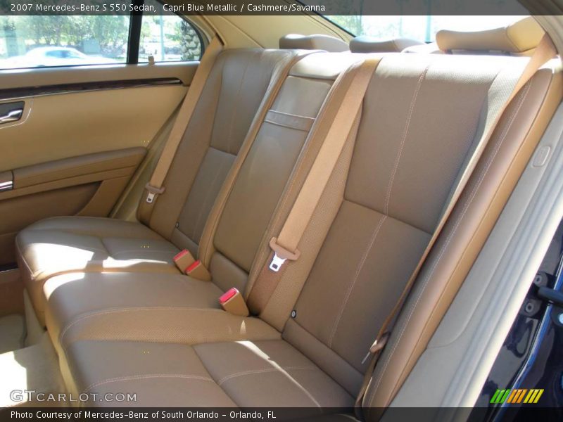 Capri Blue Metallic / Cashmere/Savanna 2007 Mercedes-Benz S 550 Sedan