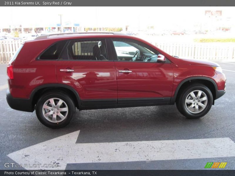 Spicy Red / Gray 2011 Kia Sorento LX
