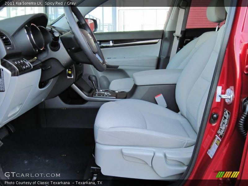 Spicy Red / Gray 2011 Kia Sorento LX