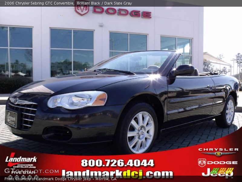 Brilliant Black / Dark Slate Gray 2006 Chrysler Sebring GTC Convertible