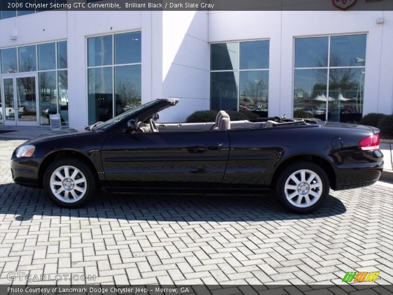 Brilliant Black / Dark Slate Gray 2006 Chrysler Sebring GTC Convertible