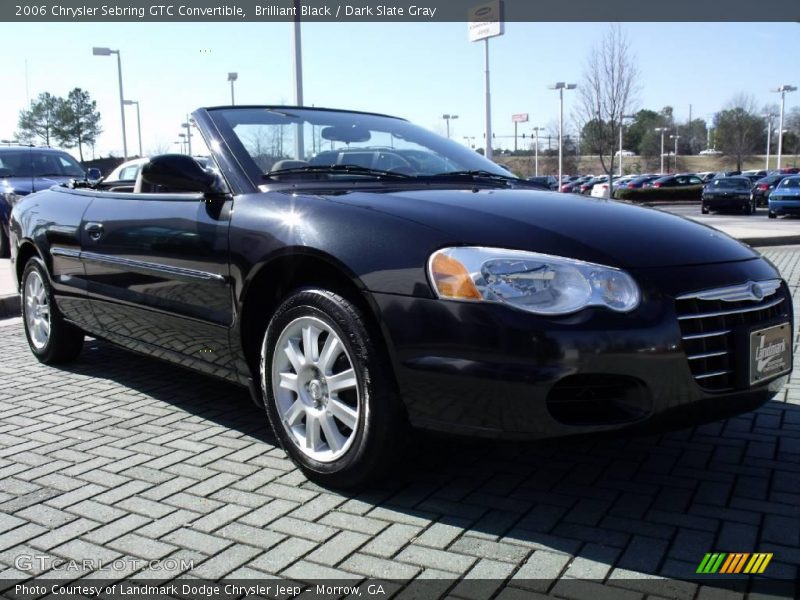 Brilliant Black / Dark Slate Gray 2006 Chrysler Sebring GTC Convertible