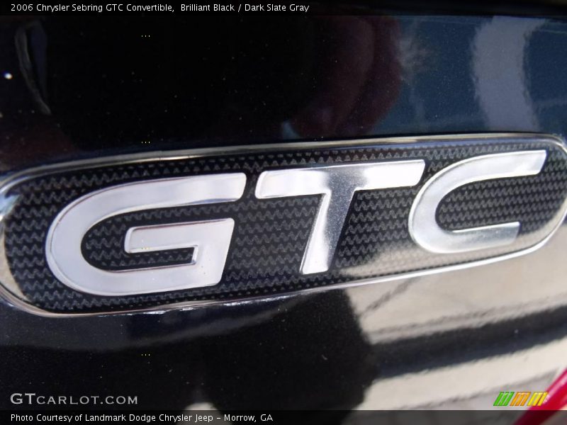 Brilliant Black / Dark Slate Gray 2006 Chrysler Sebring GTC Convertible
