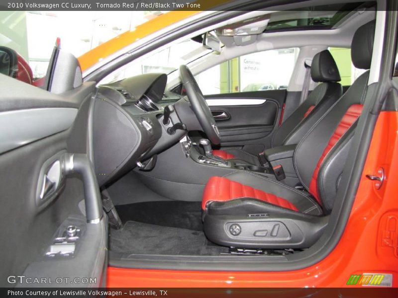 Tornado Red / Red/Black Two Tone 2010 Volkswagen CC Luxury
